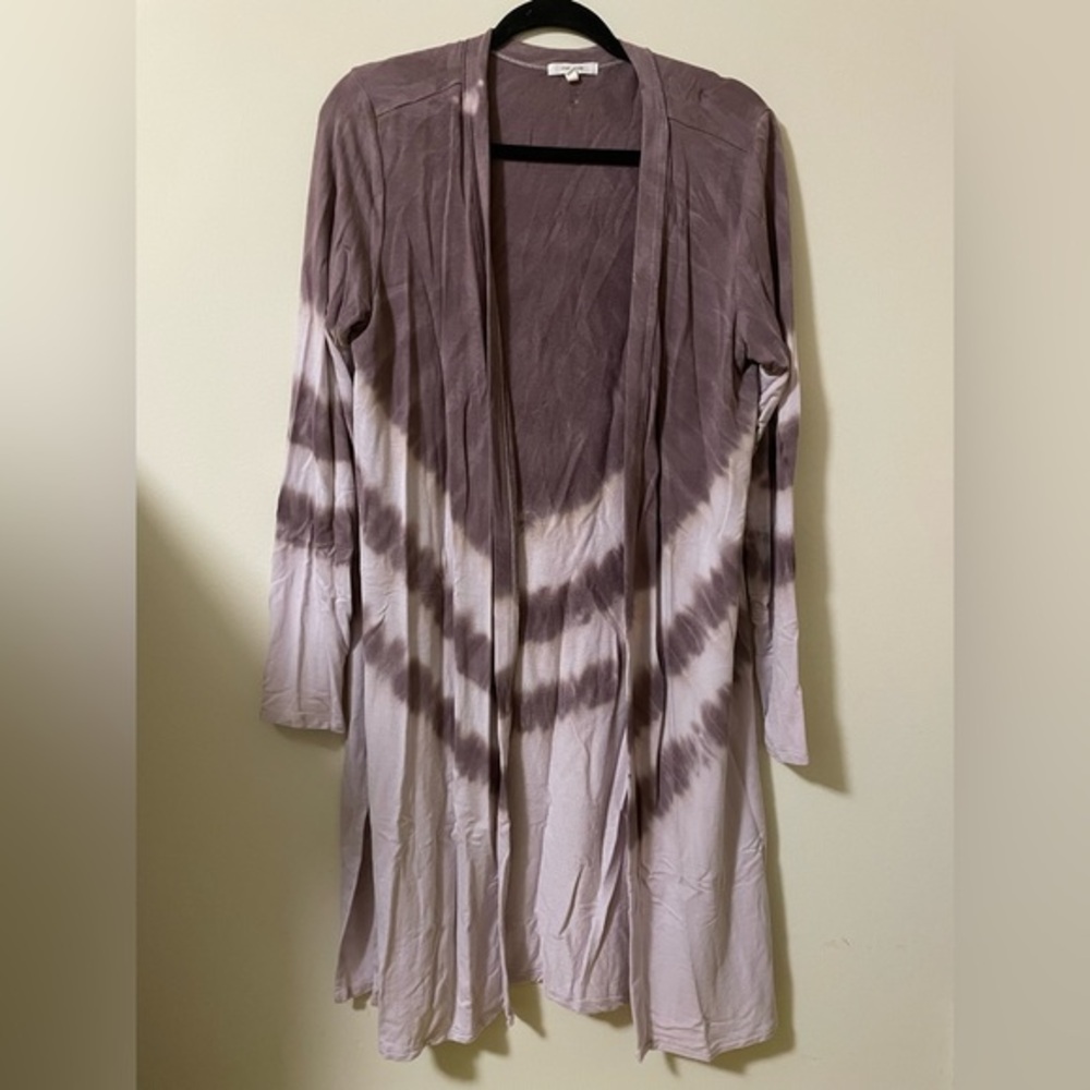 Maurice’s So Soft Long Line Cardigan in Lavender Purple Tye Dye - M‎